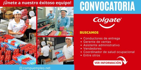 Empleos disponibles en empresa COLGATE Empleos disponibles en empresa COLGATE