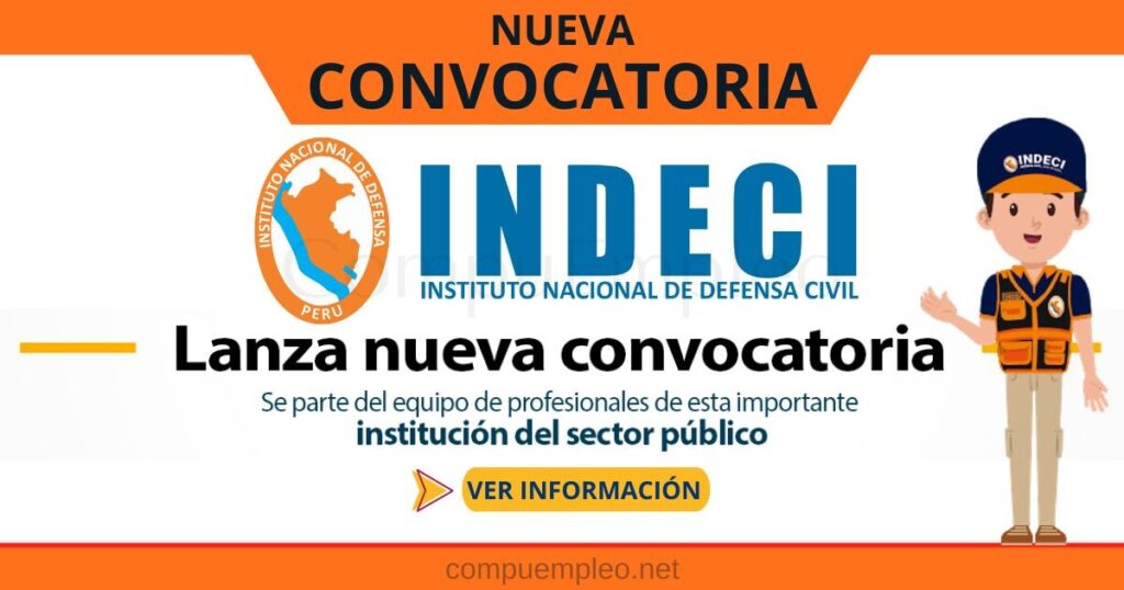 INDECI cuenta con recientes vacantes en diferentes sedes