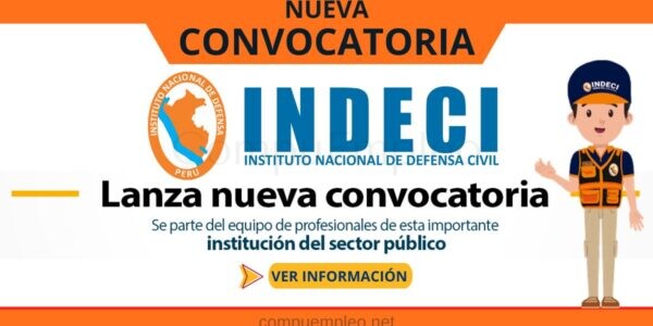 INDECI cuenta con recientes vacantes en diferentes sedes